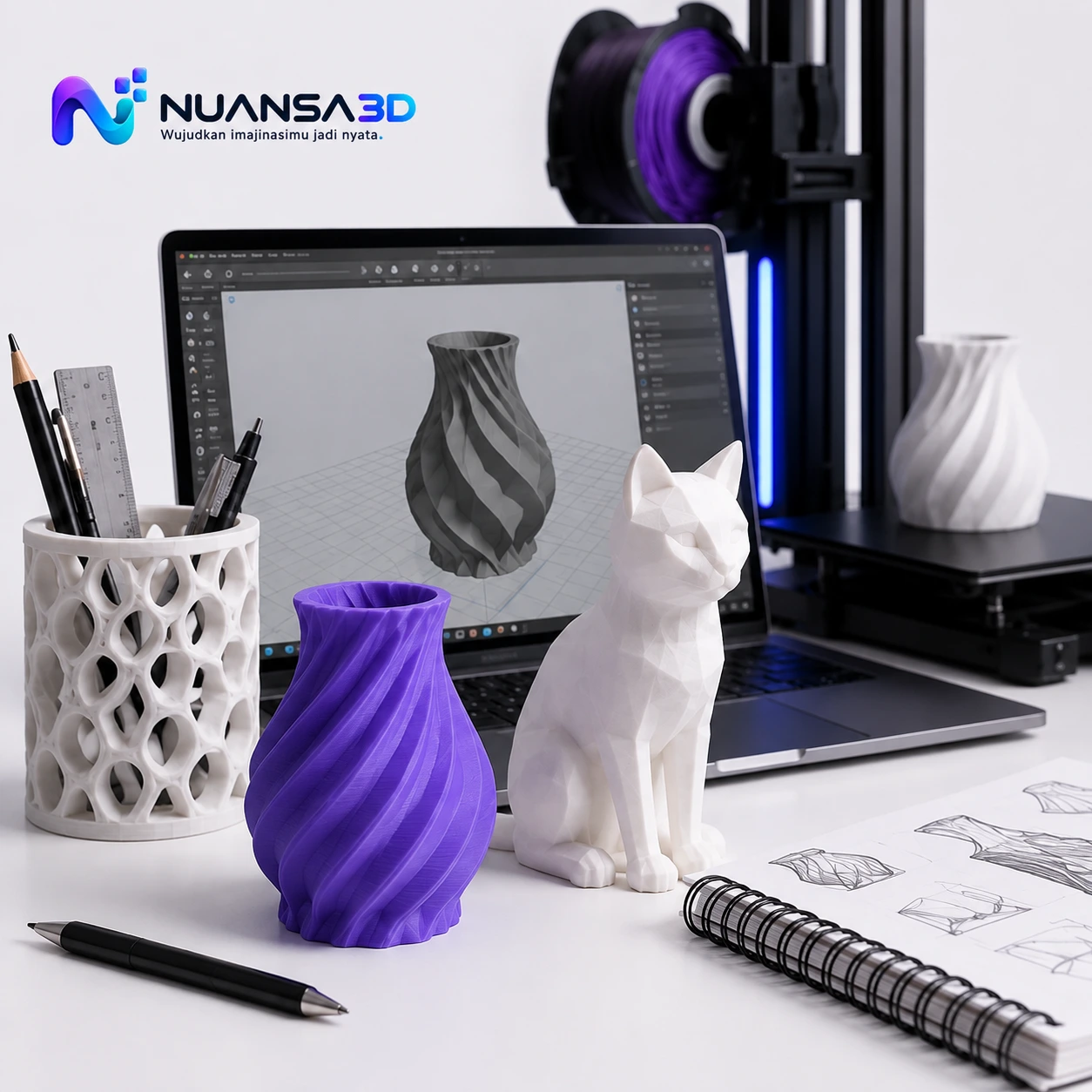Custom 3D printing Nuansa3D